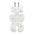 Soft Baby Stroller Seat Cushion Breathable Pure Cotton Infant Car Seat Head Neck Body Support Thin Style Olive