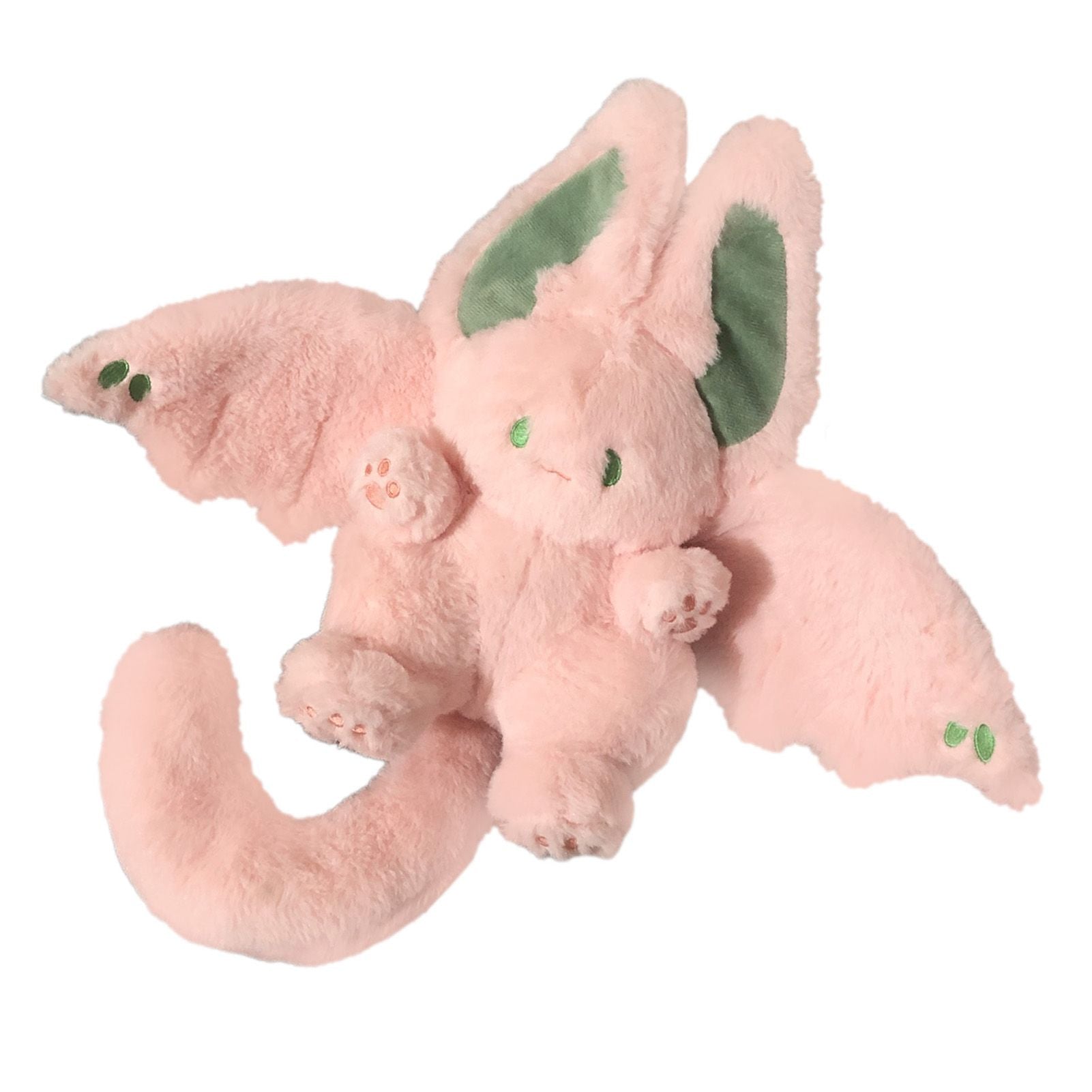 Plush Rabbit Doll Soft Cute PP Cotton Filling Wing Long Tail Design Stuffed Bunny Toy for Children Adults Pink