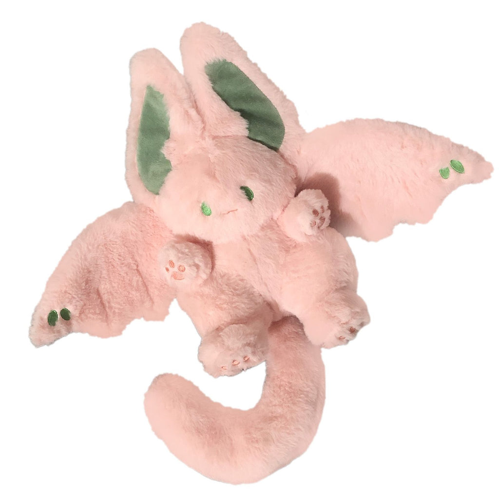 Plush Rabbit Doll Soft Cute PP Cotton Filling Wing Long Tail Design Stuffed Bunny Toy for Children Adults Pink