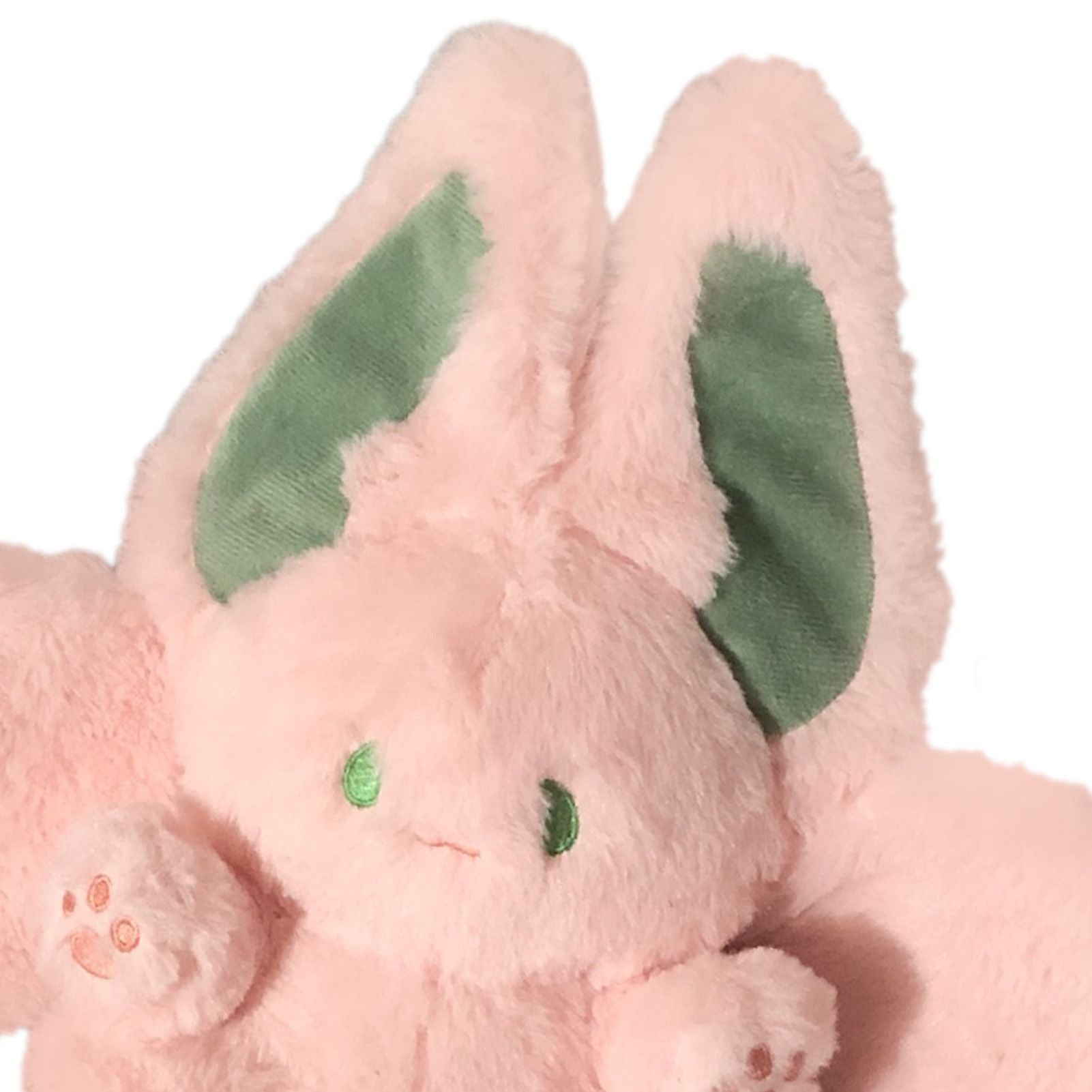 Plush Rabbit Doll Soft Cute PP Cotton Filling Wing Long Tail Design Stuffed Bunny Toy for Children Adults Pink