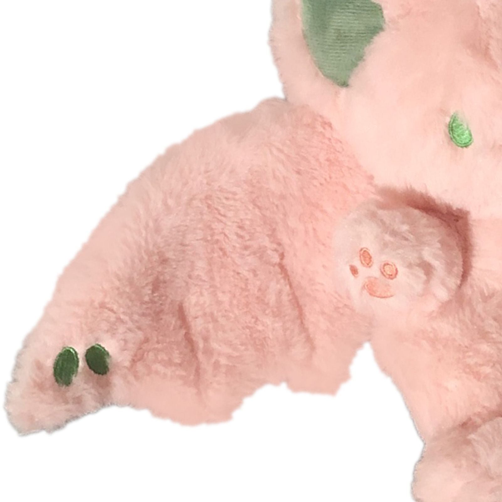 Plush Rabbit Doll Soft Cute PP Cotton Filling Wing Long Tail Design Stuffed Bunny Toy for Children Adults Pink