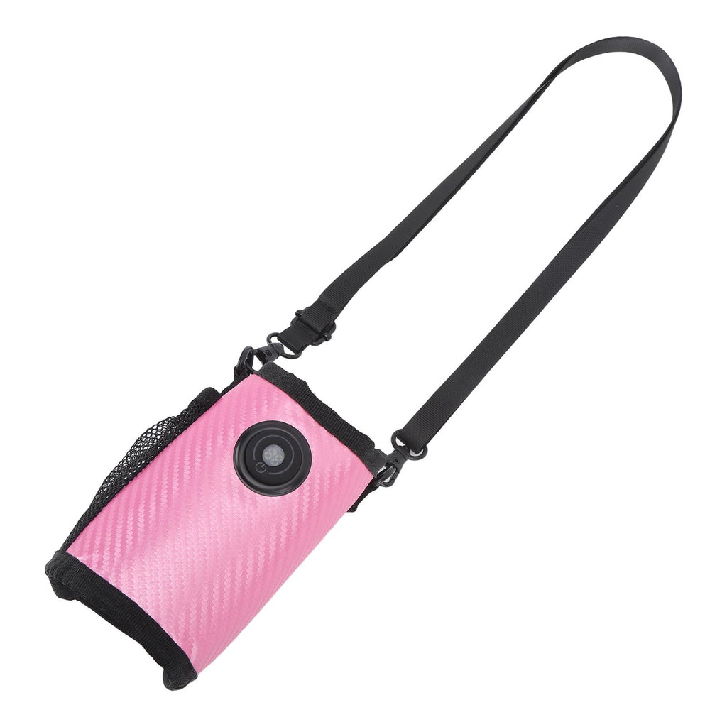 Milk Bottle Warmer Bag Digital Display Constant Temp Adjustable Temperature Baby Bottle Warmer for Home Car Rose Red