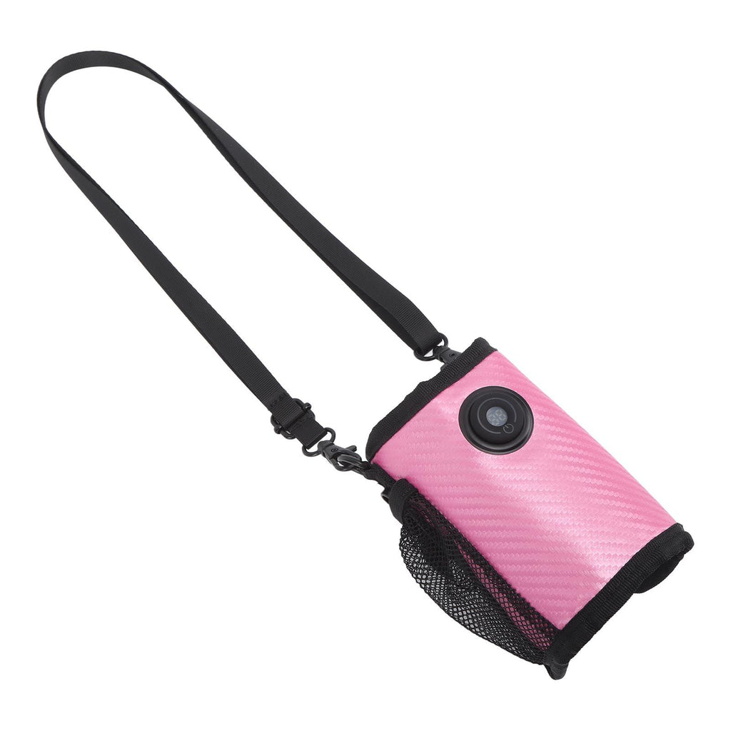 Milk Bottle Warmer Bag Digital Display Constant Temp Adjustable Temperature Baby Bottle Warmer for Home Car Rose Red