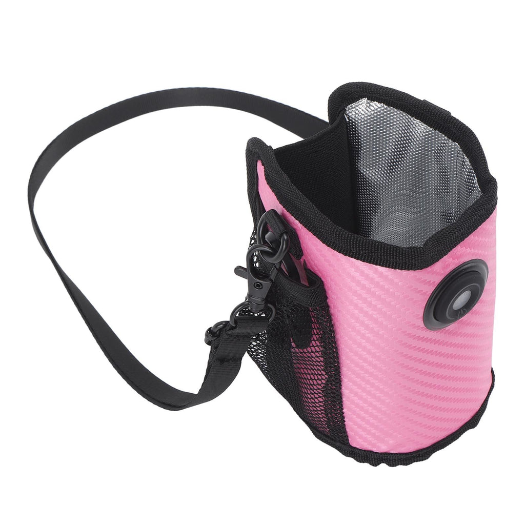 Milk Bottle Warmer Bag Digital Display Constant Temp Adjustable Temperature Baby Bottle Warmer for Home Car Rose Red