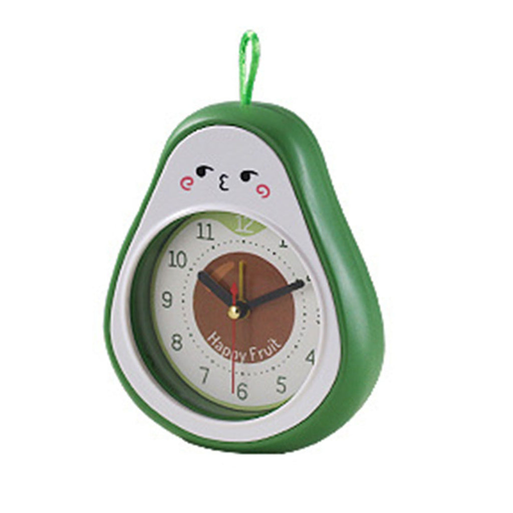 Cartoon Fruit Alarm Clock Kids Alarm Clock Decorative Ornaments Children Gift Student Gift Avocado