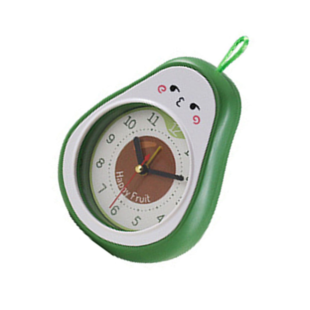 Cartoon Fruit Alarm Clock Kids Alarm Clock Decorative Ornaments Children Gift Student Gift Avocado
