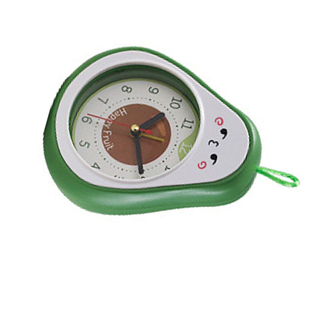 Cartoon Fruit Alarm Clock Kids Alarm Clock Decorative Ornaments Children Gift Student Gift Avocado