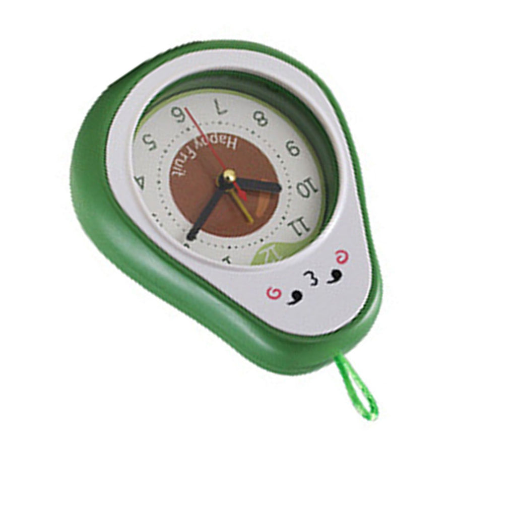 Cartoon Fruit Alarm Clock Kids Alarm Clock Decorative Ornaments Children Gift Student Gift Avocado