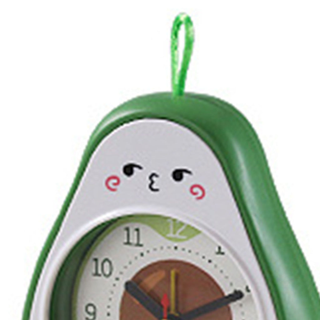 Cartoon Fruit Alarm Clock Kids Alarm Clock Decorative Ornaments Children Gift Student Gift Avocado