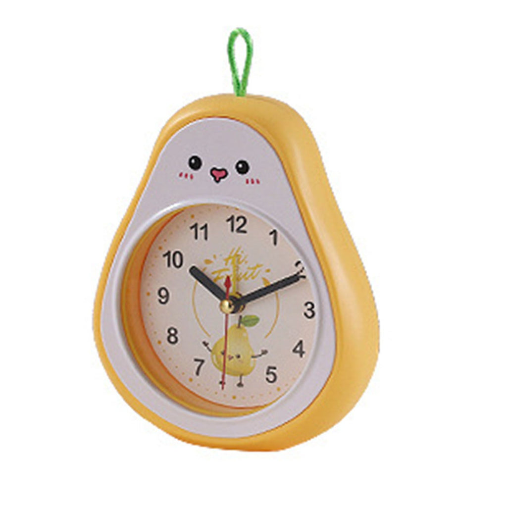 Cartoon Fruit Alarm Clock Kids Alarm Clock Decorative Ornaments Children Gift Student Gift Crystal Pea