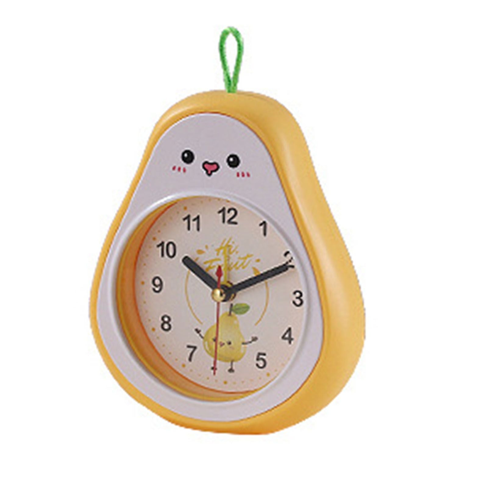 Cartoon Fruit Alarm Clock Kids Alarm Clock Decorative Ornaments Children Gift Student Gift Crystal Pea