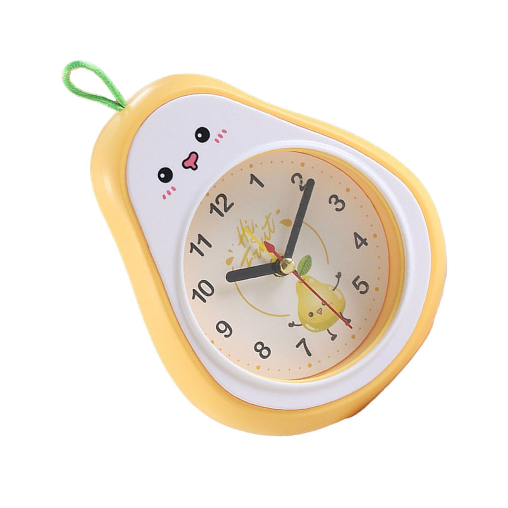 Cartoon Fruit Alarm Clock Kids Alarm Clock Decorative Ornaments Children Gift Student Gift Crystal Pea