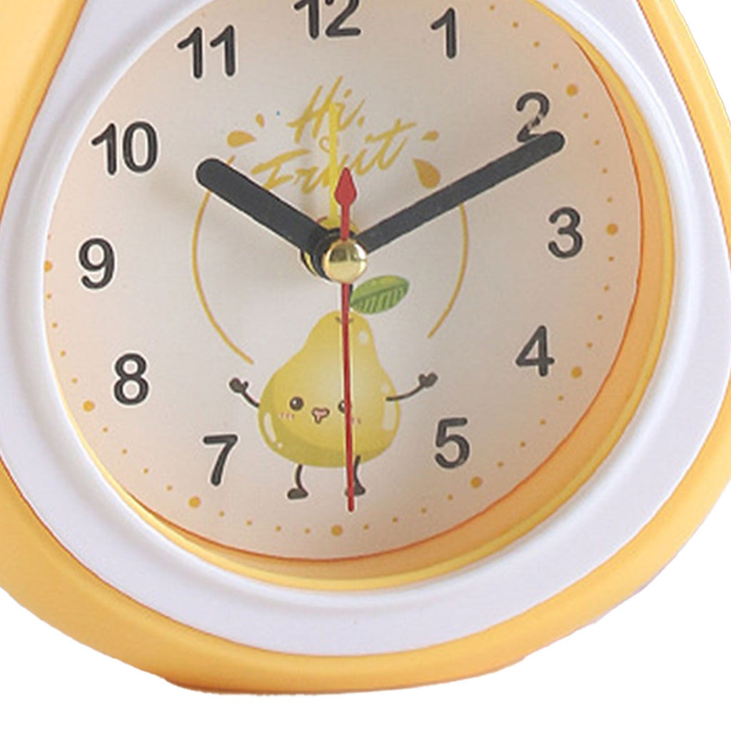 Cartoon Fruit Alarm Clock Kids Alarm Clock Decorative Ornaments Children Gift Student Gift Crystal Pea