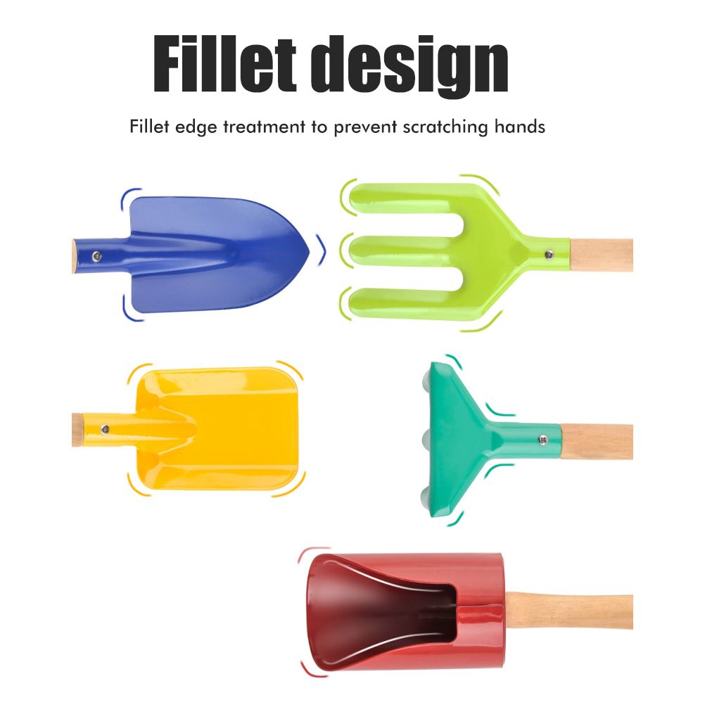 5Pcs Kids Mini Gardening Tool Set Children Garden Planting Hand Kit Garden Digging Sand Tools Toys