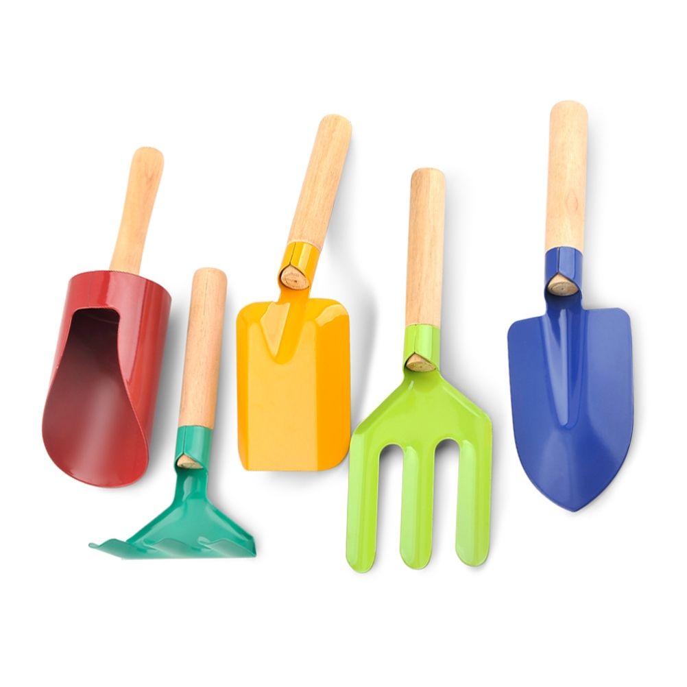 5Pcs Kids Mini Gardening Tool Set Children Garden Planting Hand Kit Garden Digging Sand Tools Toys