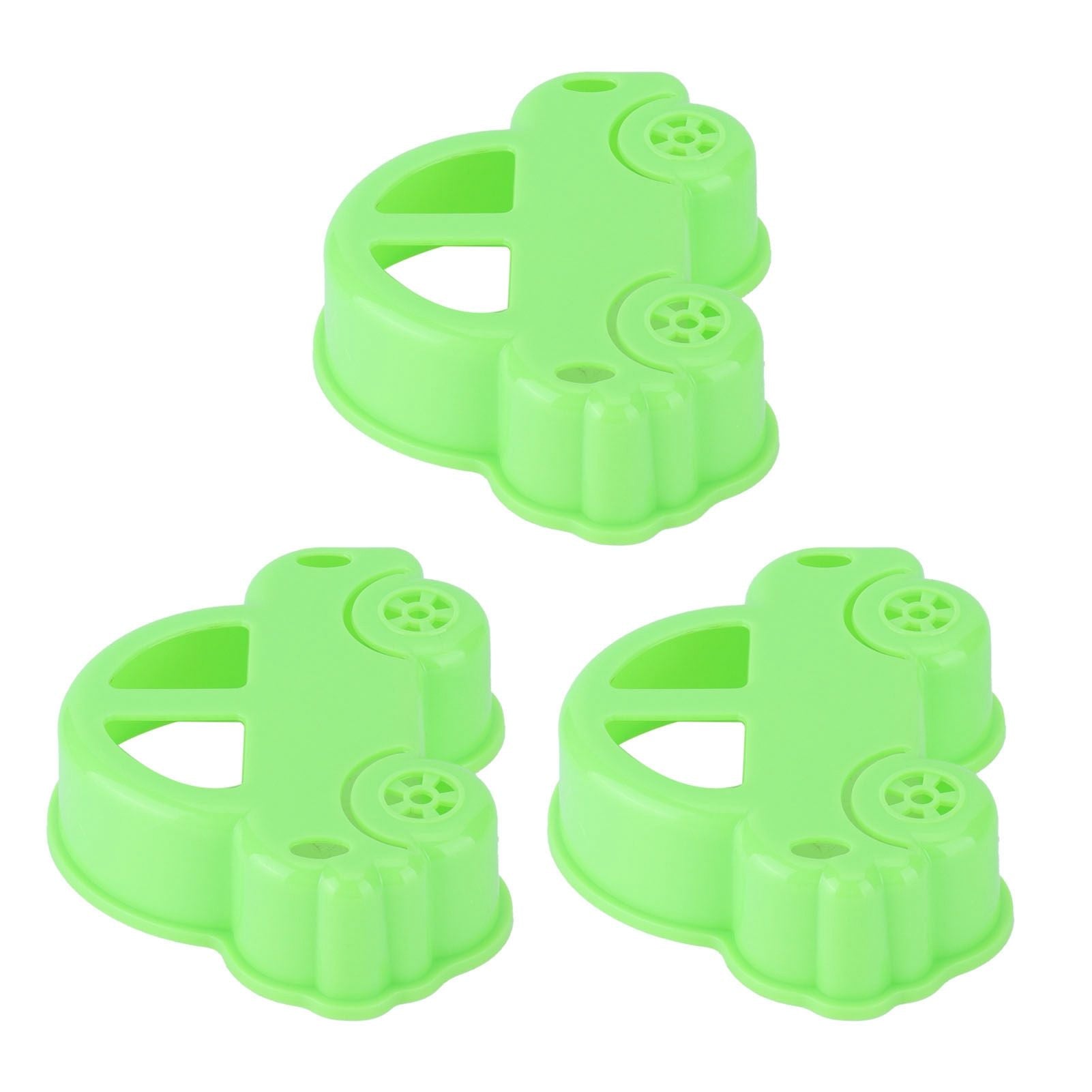 3Pcs Car Sandwich Cutter Food Grade Safe Convenient Easy Encourage Kids Cookie Mold