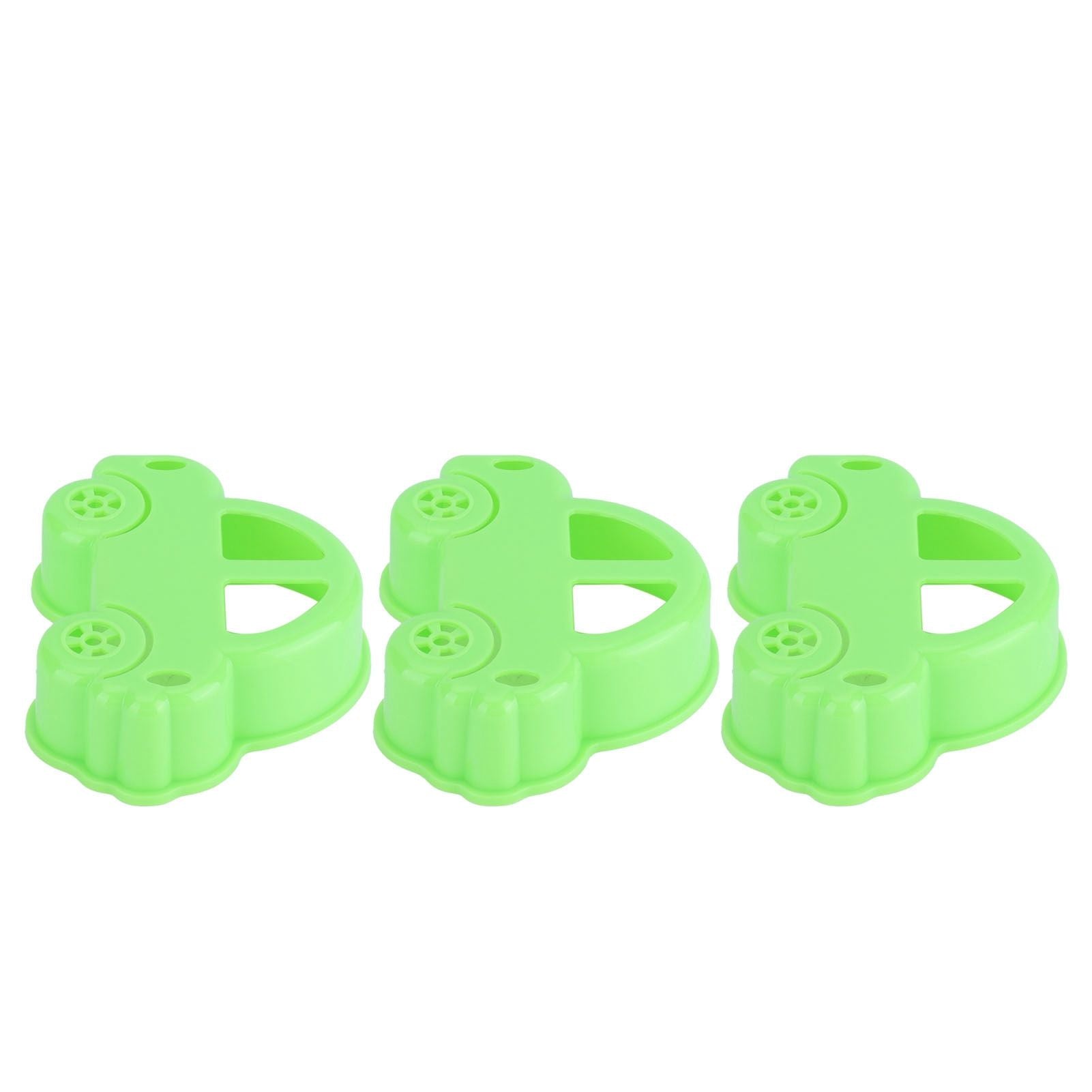 3Pcs Car Sandwich Cutter Food Grade Safe Convenient Easy Encourage Kids Cookie Mold