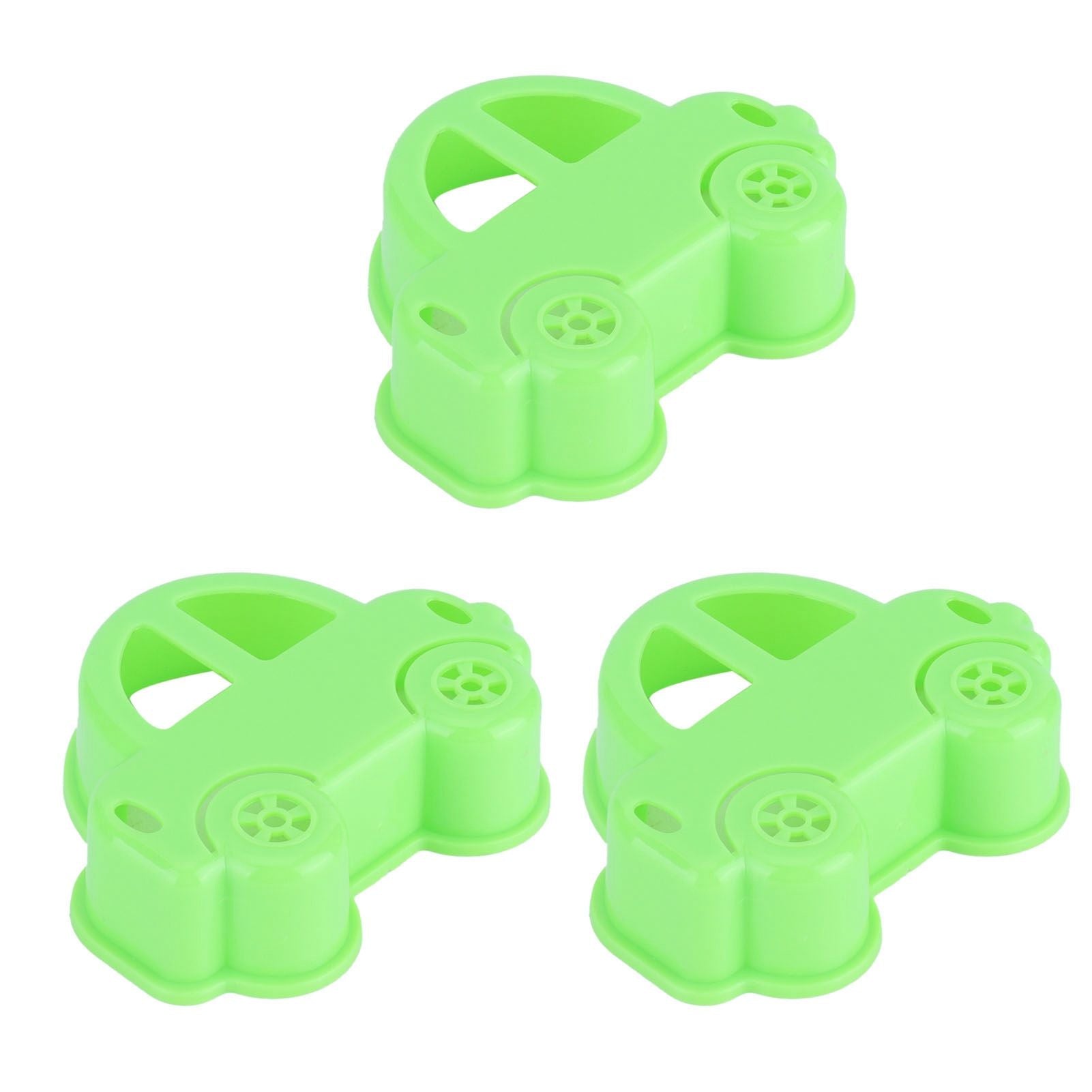 3Pcs Car Sandwich Cutter Food Grade Safe Convenient Easy Encourage Kids Cookie Mold