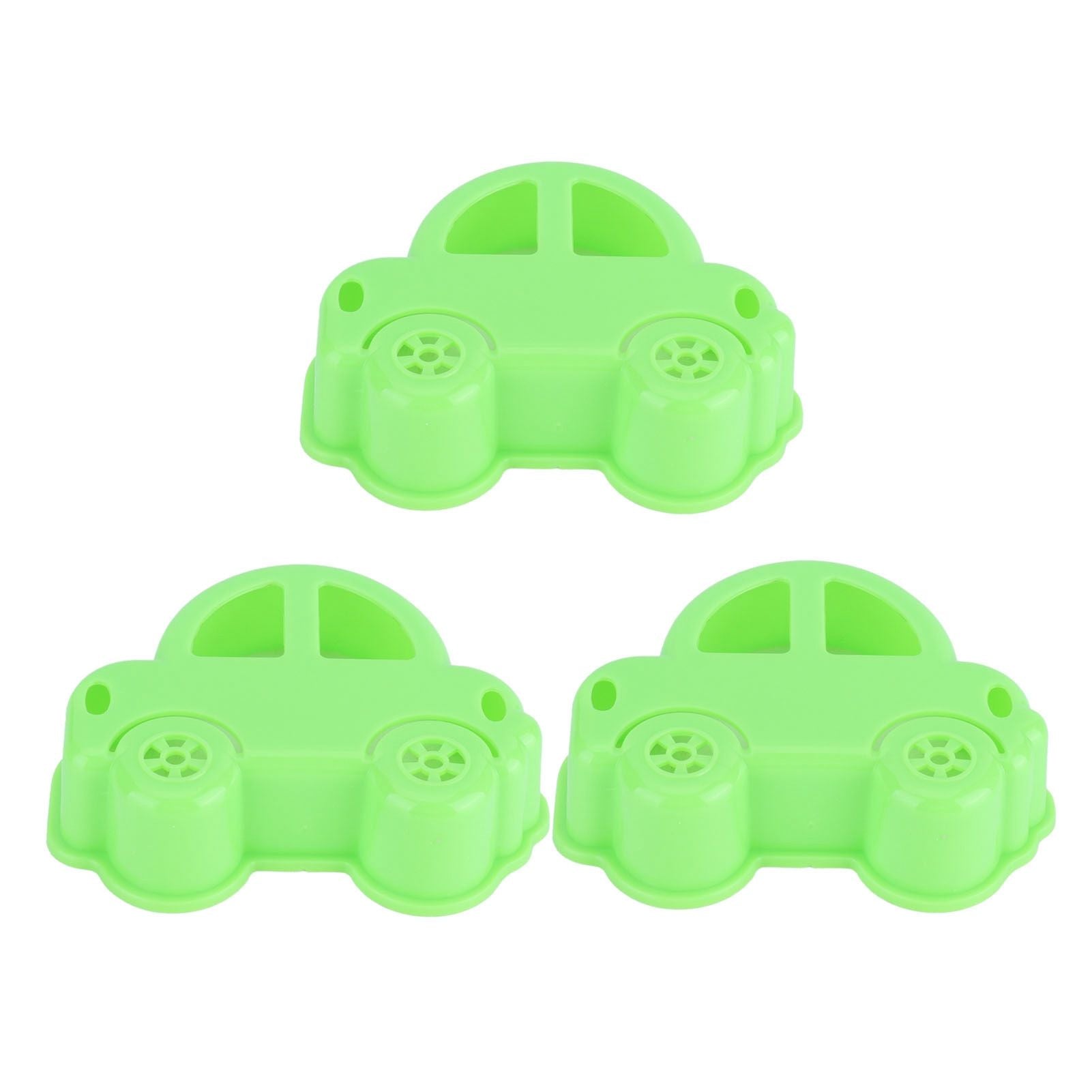 3Pcs Car Sandwich Cutter Food Grade Safe Convenient Easy Encourage Kids Cookie Mold
