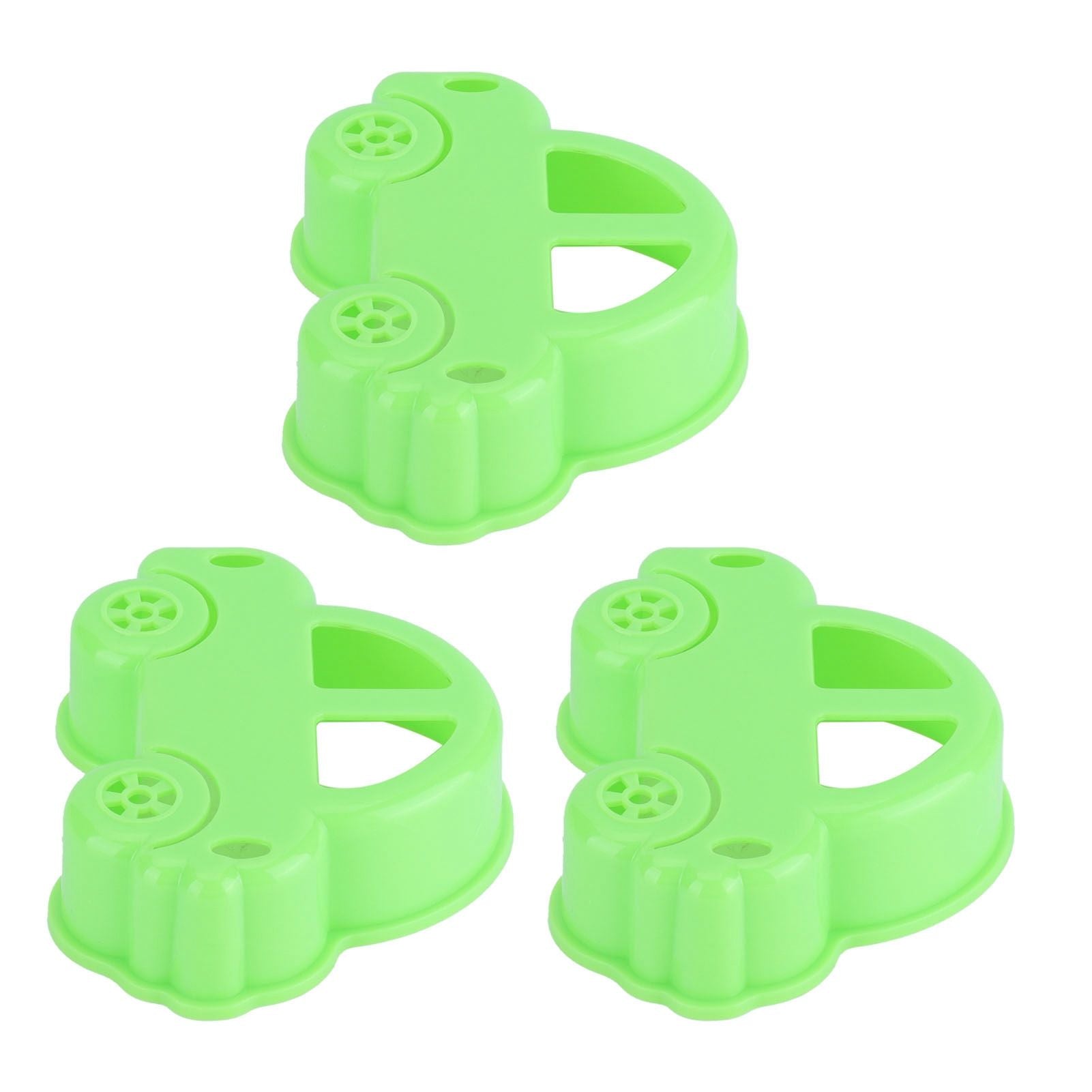 3Pcs Car Sandwich Cutter Food Grade Safe Convenient Easy Encourage Kids Cookie Mold