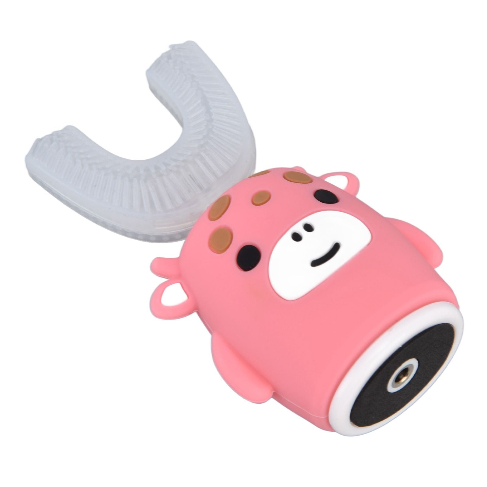 Kids U Shaped Toothbrush Pink Cartoon Electric 360° Tooth Rush Whole Mouth Teeth Cleaning MachineSmall