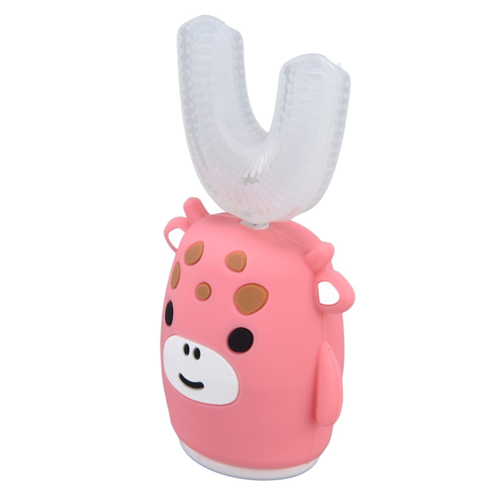 Kids U Shaped Toothbrush Pink Cartoon Electric 360° Tooth Rush Whole Mouth Teeth Cleaning MachineSmall