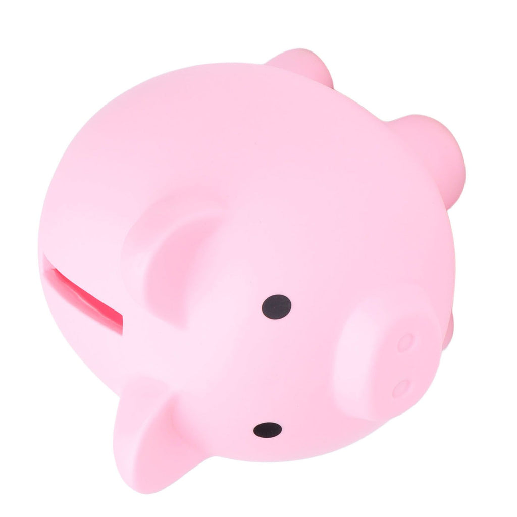 Piggy Bank Rugged Durable Vinyl Cartoon Animal Pig Coin Cash Piggy Bank Boy Girl GiftPink