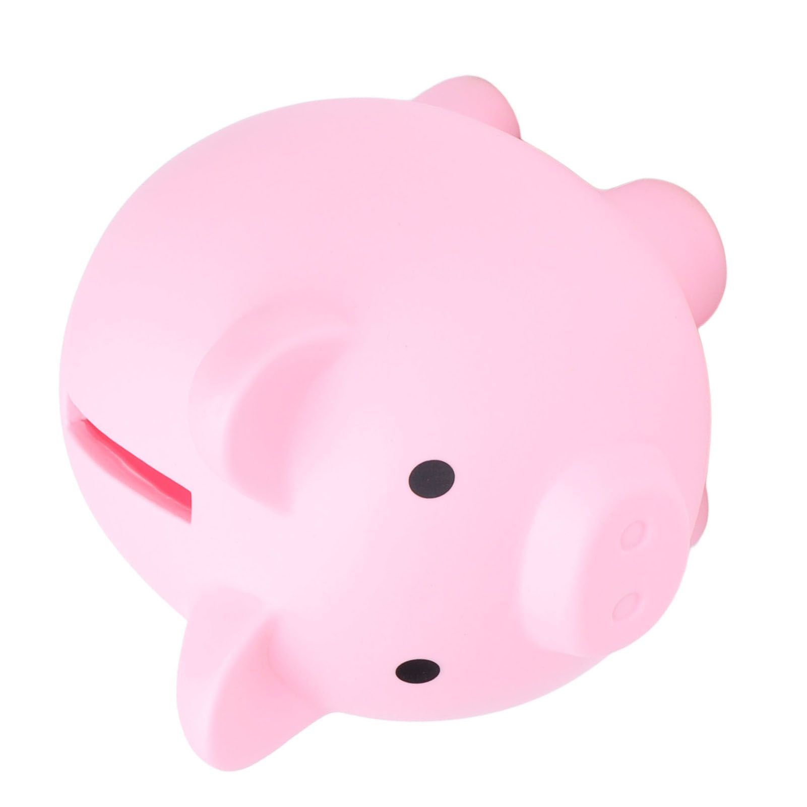 Piggy Bank Rugged Durable Vinyl Cartoon Animal Pig Coin Cash Piggy Bank Boy Girl GiftPink