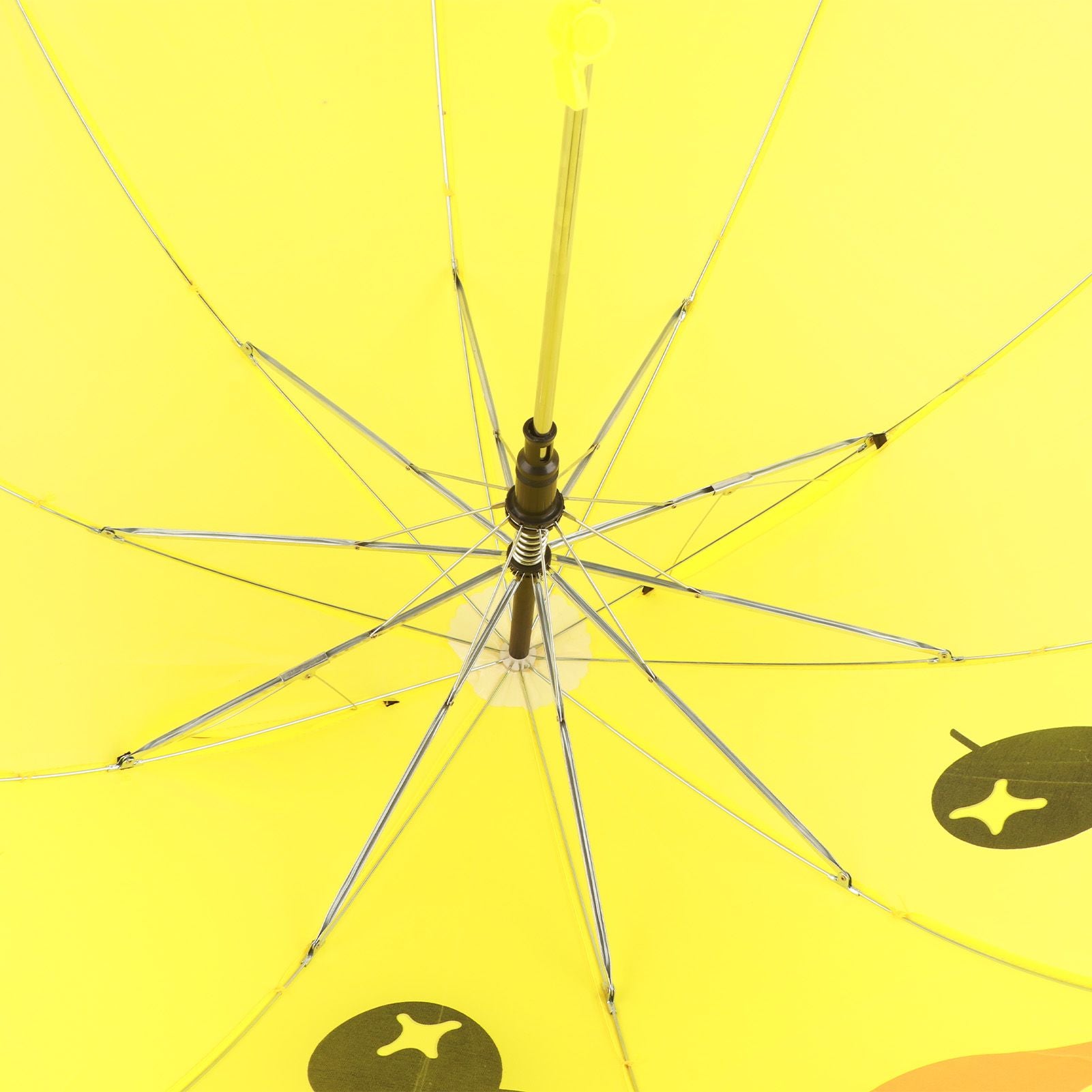 Kid Umbrella Lovely Cartoon Animal Easy Operation Light Weight Girls Umbrella for Raining Clear DayYellow