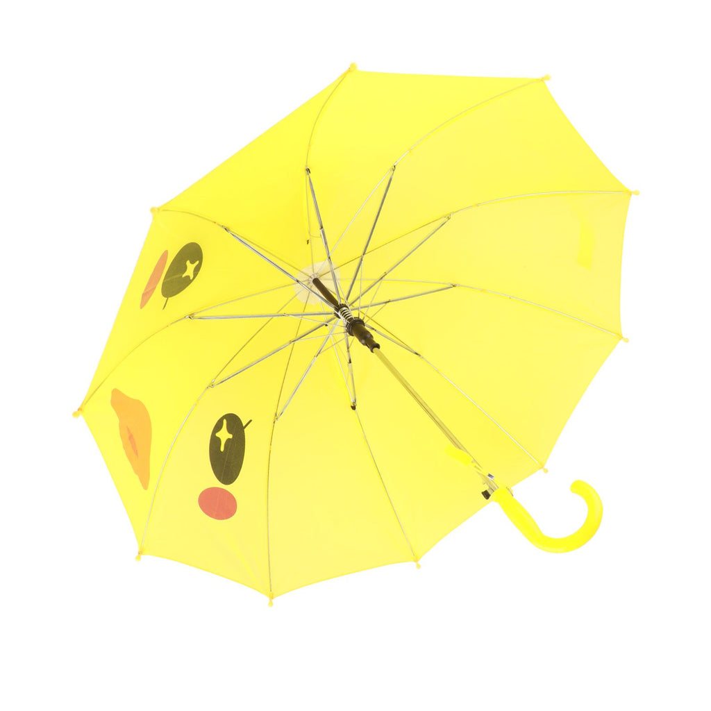 Kid Umbrella Lovely Cartoon Animal Easy Operation Light Weight Girls Umbrella for Raining Clear DayYellow