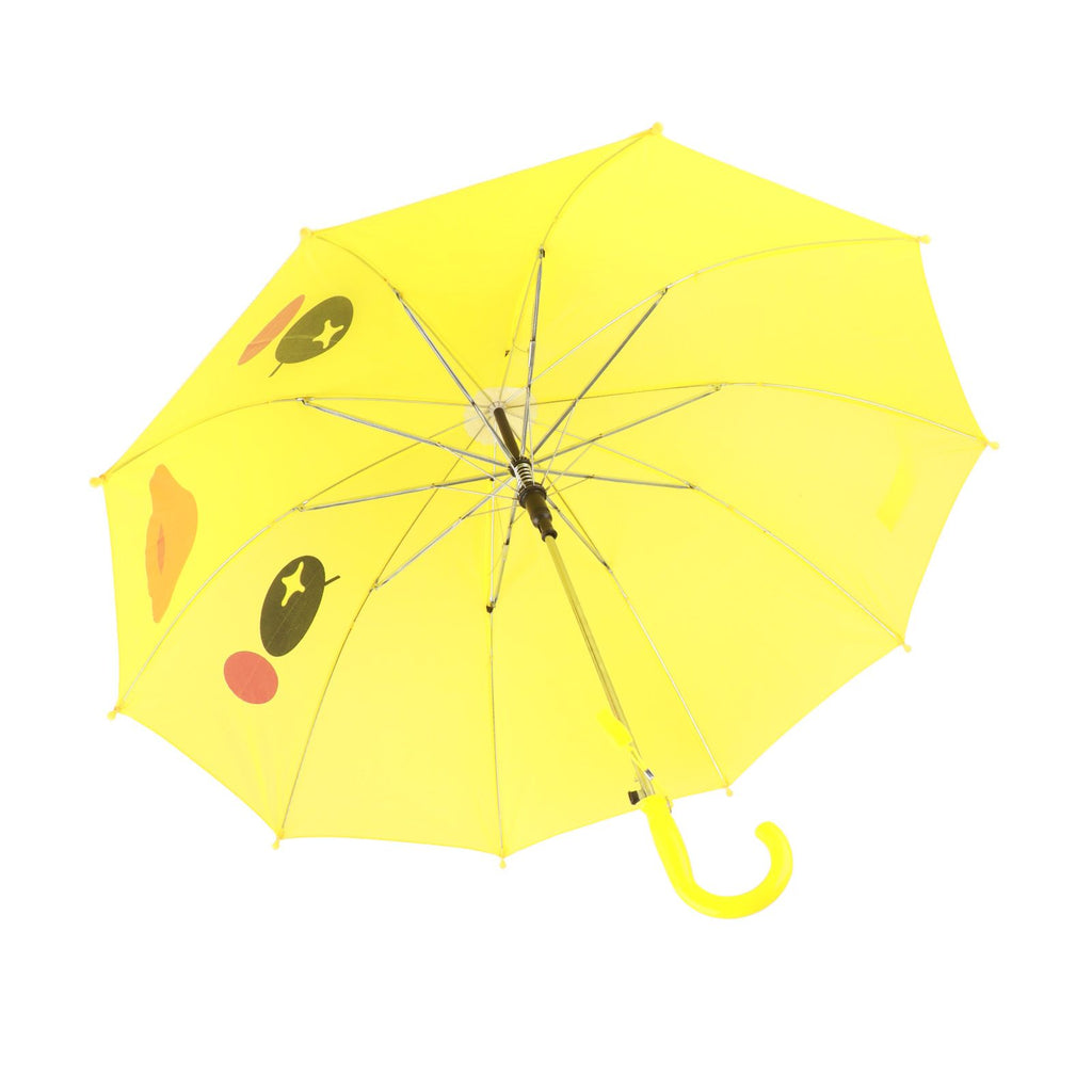 Kid Umbrella Lovely Cartoon Animal Easy Operation Light Weight Girls Umbrella for Raining Clear DayYellow