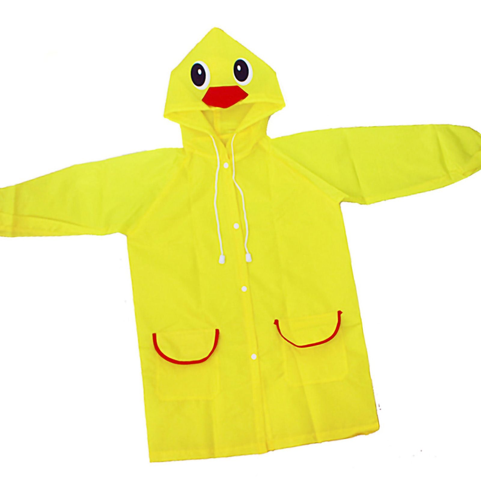 Animal Modeling Children's Raincoat Colorful Cartoon Environmentally Friendly Student Rain Gear Yellow