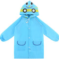 Animal Modeling Children's Raincoat Colorful Cartoon Environmentally Friendly Student Rain Gear Blue
