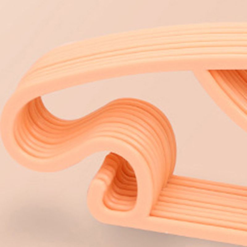 10PCS Kids Storage Hangers Plastic Thicken Bow Knot Coat Drying Hanger for Toddler Baby Orange