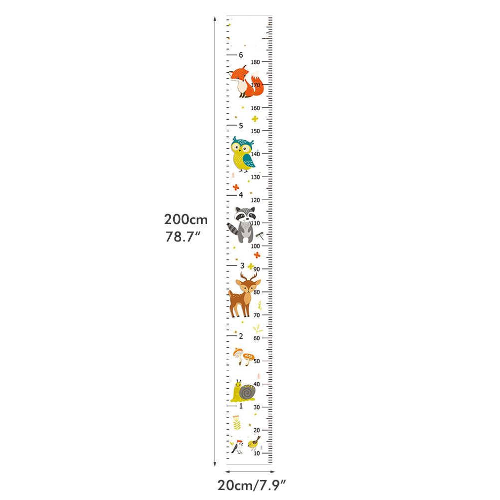 Baby Growth Height Chart Wall Ruler Stickers Decals for Kids Boys Wall Ruler for Children