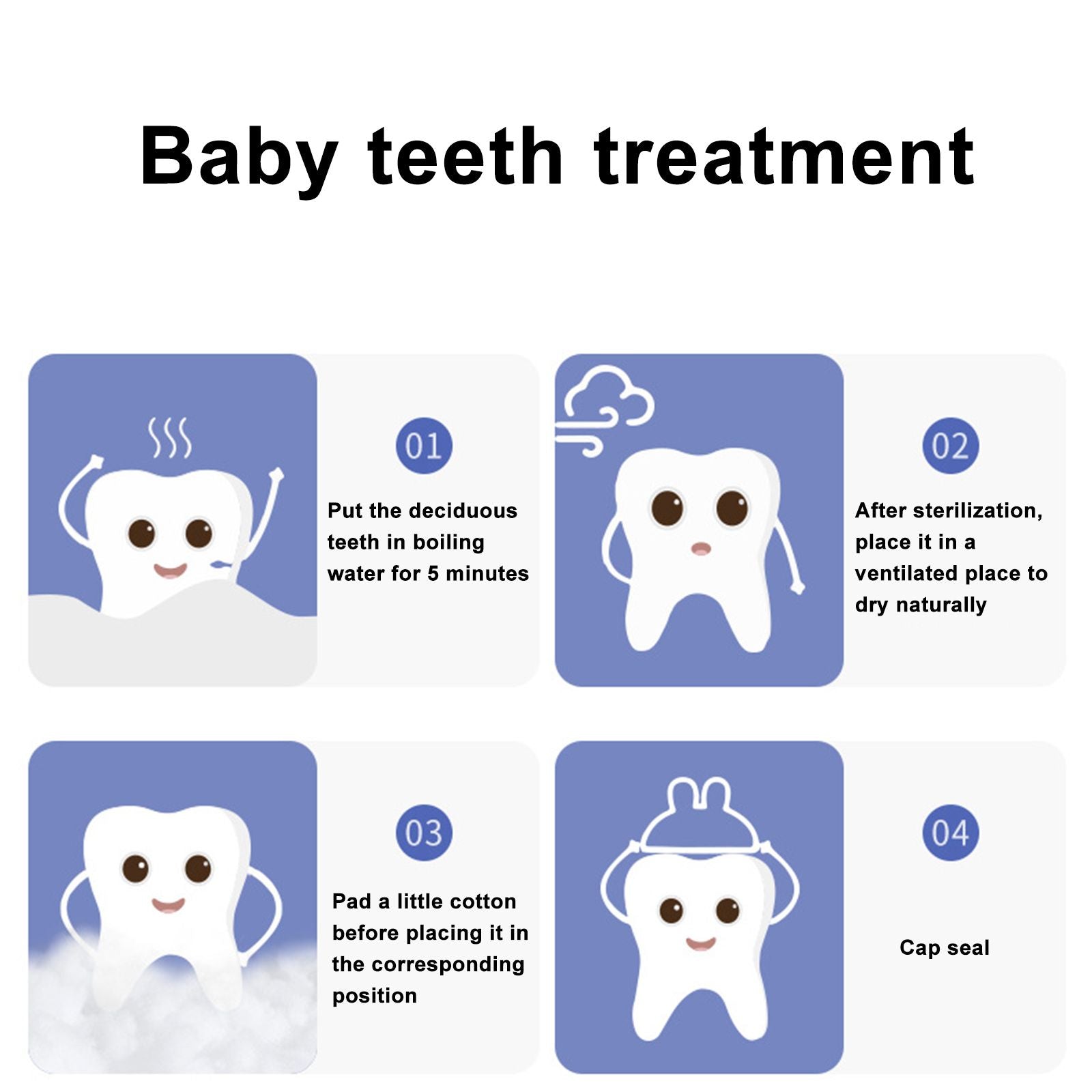 Baby Teeth Storage Box Baby Hair Collection Box Umbilical Cord Bottle Children's Tooth Replacement Storage Box