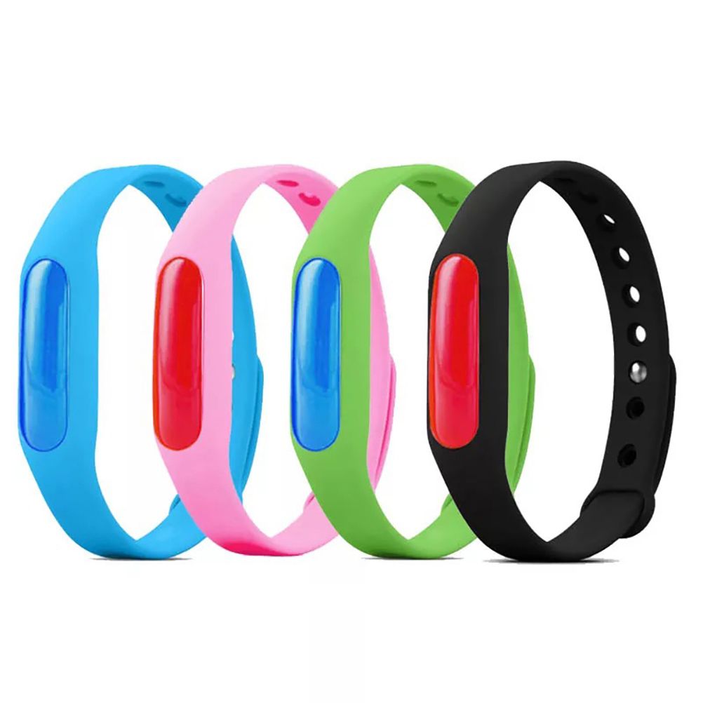 6Pcs Random Silicone Mosquito Repellent Bracelets Waterproof Anti Mosquito Band Bug and Insect Protection Wrist Bands for Adults and Kids