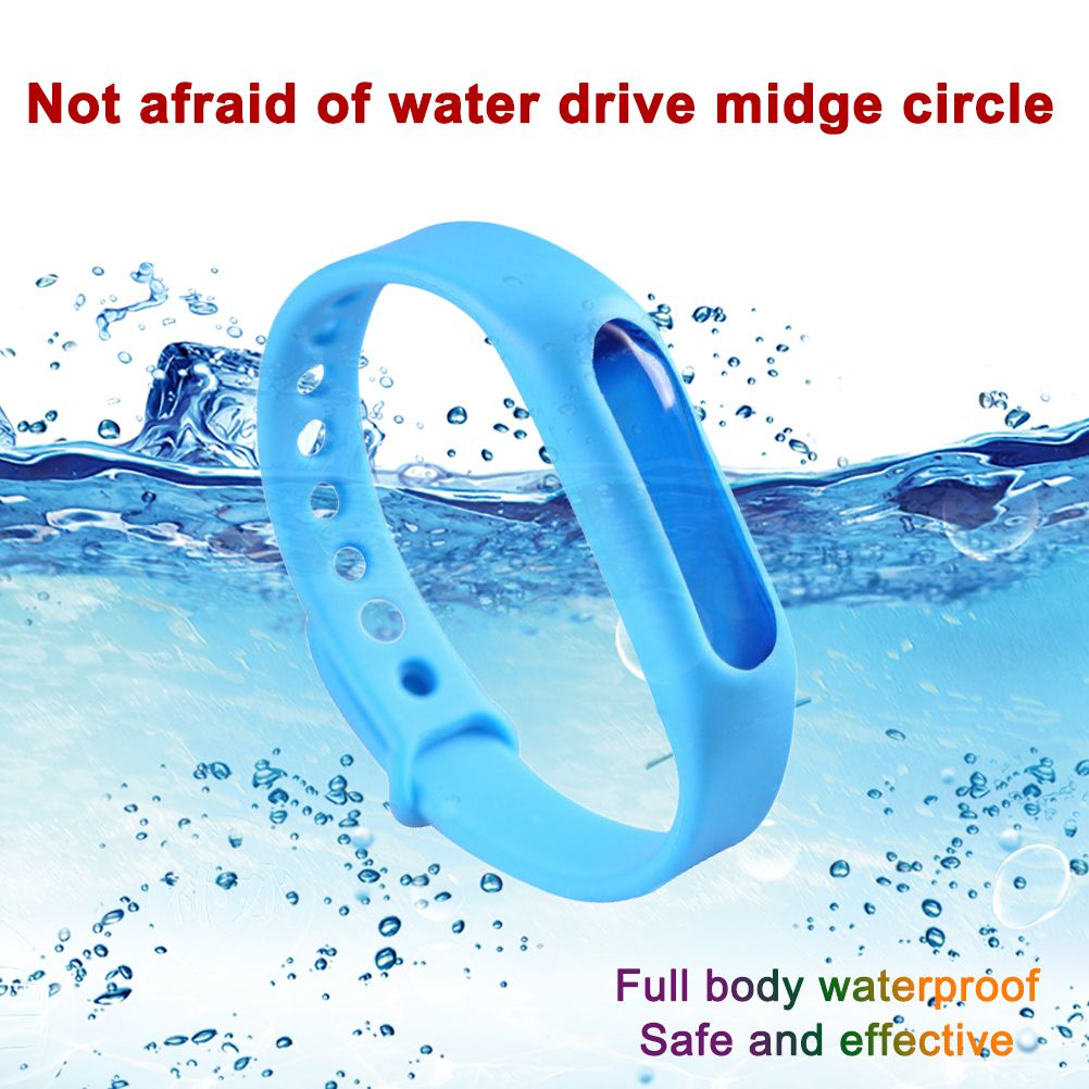 6Pcs Random Silicone Mosquito Repellent Bracelets Waterproof Anti Mosquito Band Bug and Insect Protection Wrist Bands for Adults and Kids