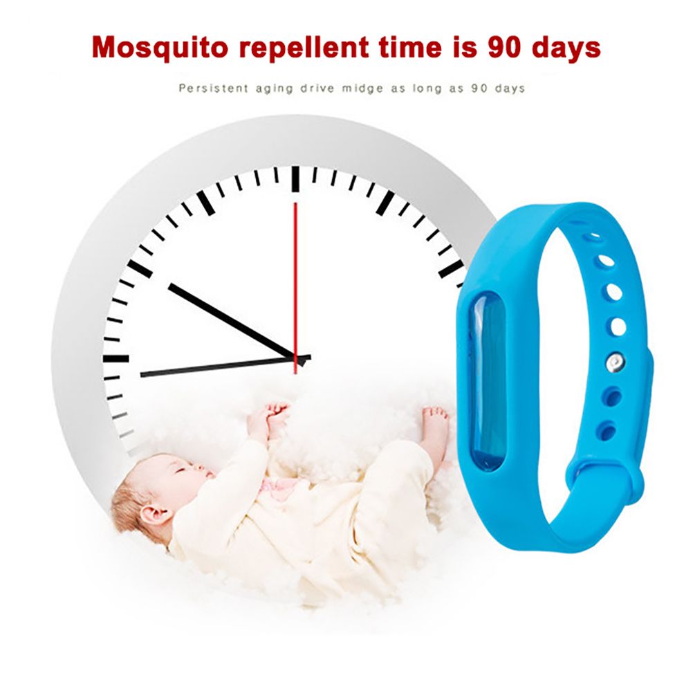 6Pcs Random Silicone Mosquito Repellent Bracelets Waterproof Anti Mosquito Band Bug and Insect Protection Wrist Bands for Adults and Kids