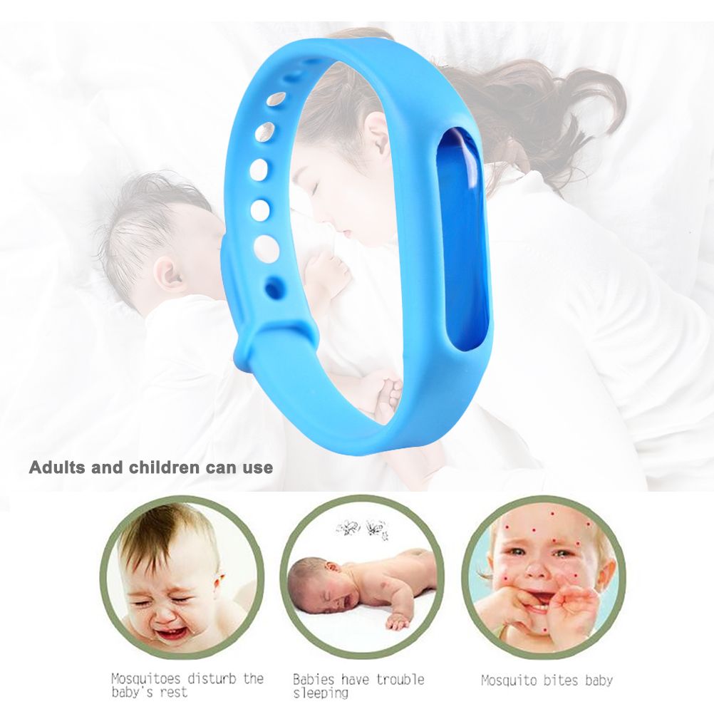 6Pcs Random Silicone Mosquito Repellent Bracelets Waterproof Anti Mosquito Band Bug and Insect Protection Wrist Bands for Adults and Kids
