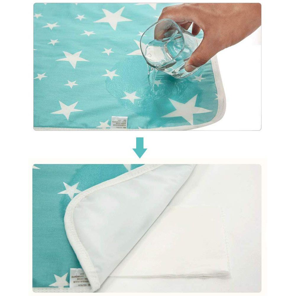 2PCS Waterproof Baby Crib Pad Leak Proof Infant Mattress Pad Soft Baby Mat