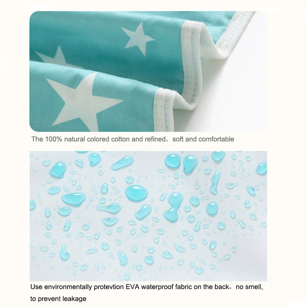 2PCS Waterproof Baby Crib Pad Leak Proof Infant Mattress Pad Soft Baby Mat