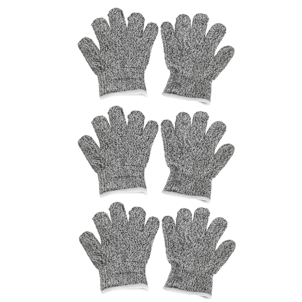 3 Pairs Cut Resistant Gloves Children Gardening Outdoor Activities Cut Proof Work Gloves