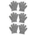 3 Pairs Cut Resistant Gloves Children Gardening Outdoor Activities Cut Proof Work Gloves