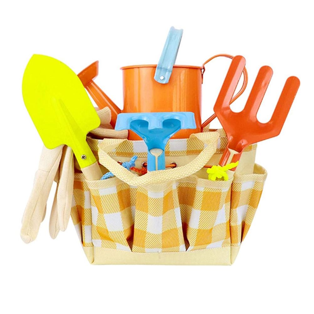 Garden Play Tools Beach Toy with Carrying Bag Children's Garden Tool Set Gift for Kids