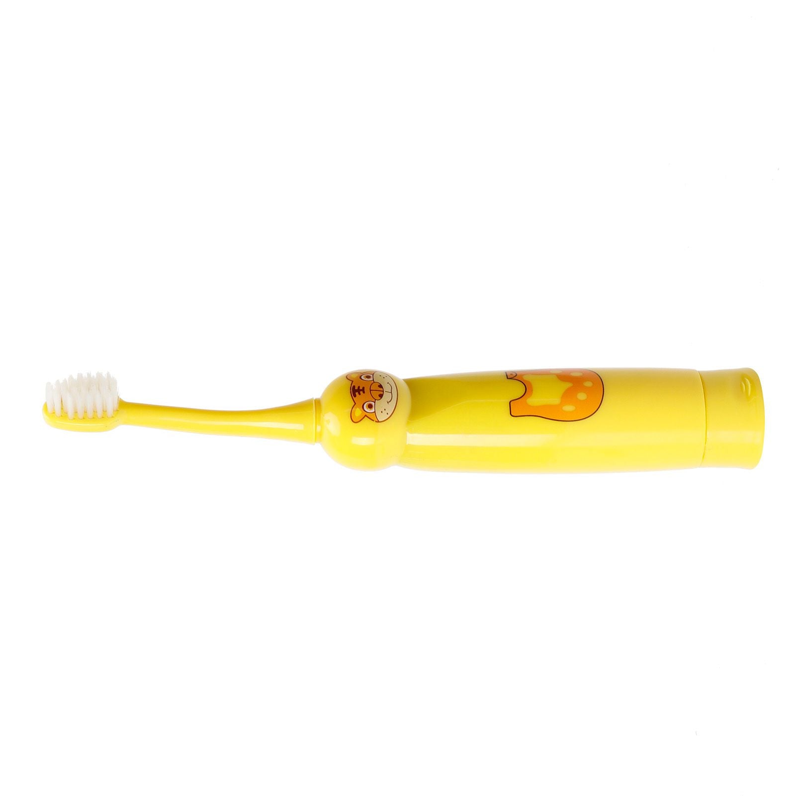 Children Electric Toothbrush Cartoon Pattern Waterproof Teeth Cleaning Brush Gift for KidsYellow