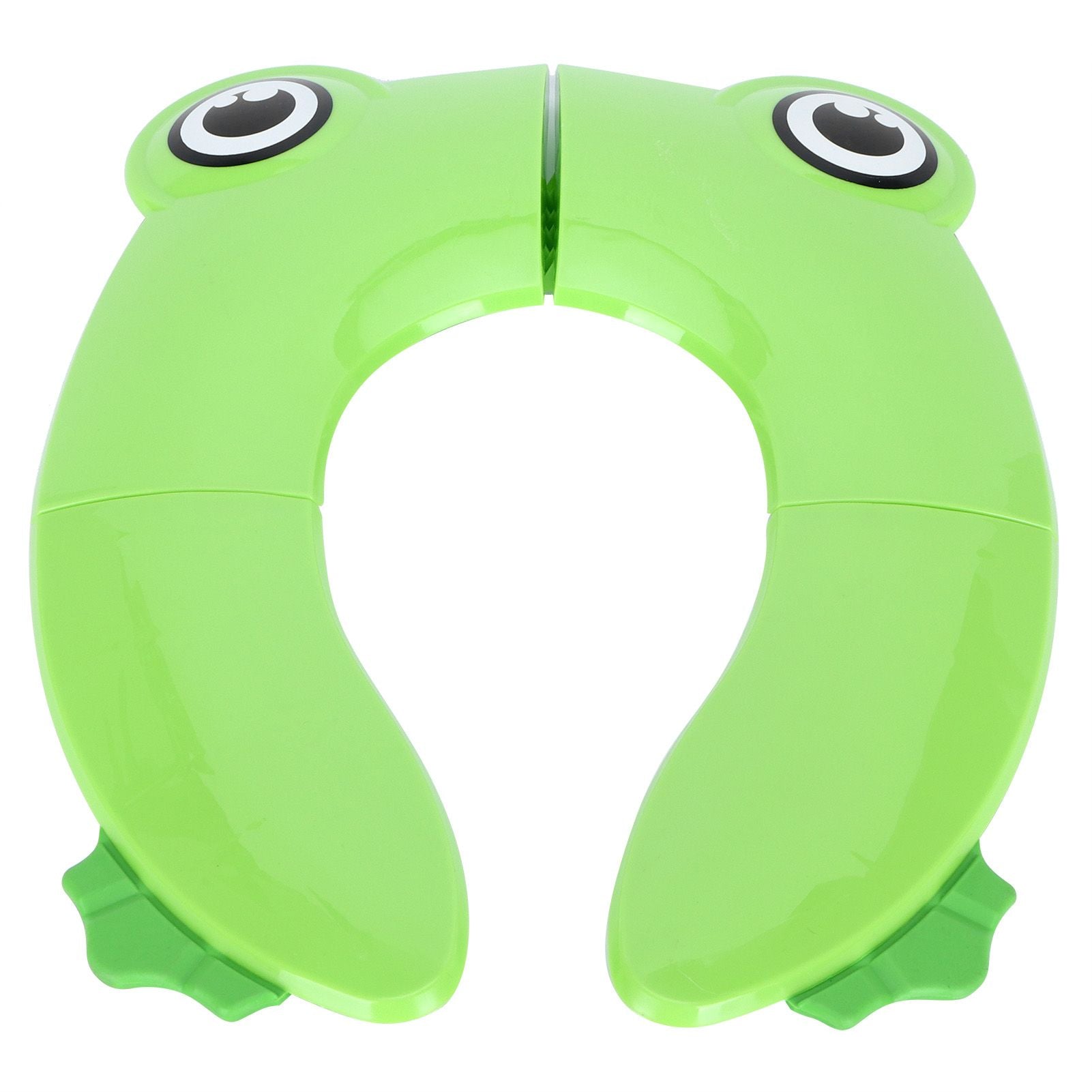 Folding Potty Seat Pad Portable Baby Toddler Toilet Training Seat Non Slip Pad for Travel(Green )