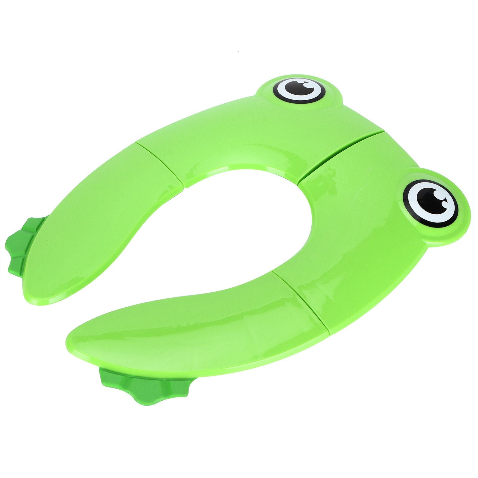 Folding Potty Seat Pad Portable Baby Toddler Toilet Training Seat Non Slip Pad for Travel(Green )