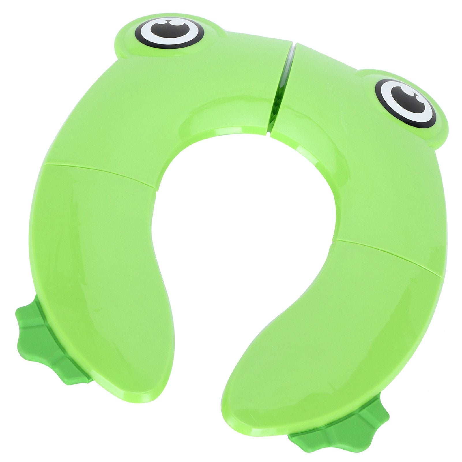 Folding Potty Seat Pad Portable Baby Toddler Toilet Training Seat Non Slip Pad for Travel(Green )