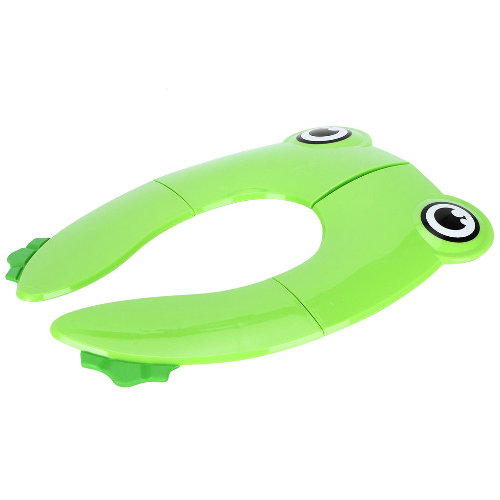 Folding Potty Seat Pad Portable Baby Toddler Toilet Training Seat Non Slip Pad for Travel(Green )